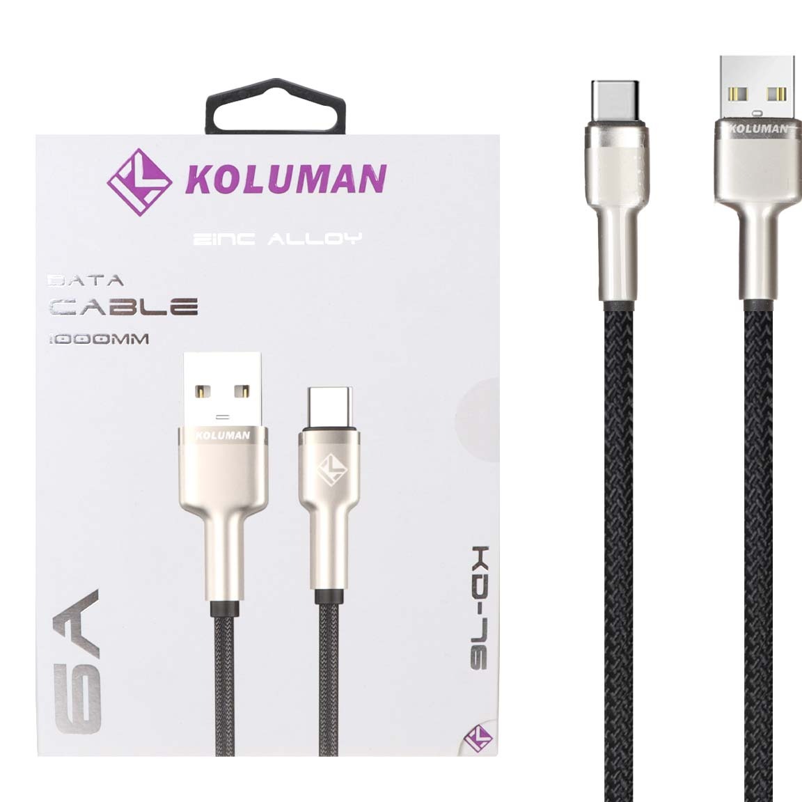 کابل شارژ فست Koluman Type-C مدل KD-76