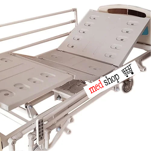 تخت بیمارستانی سه شکن مکانیکی پایه ثابت