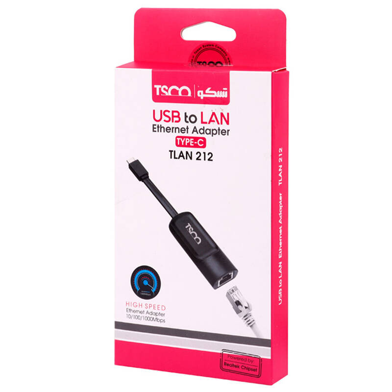 تبدیل Type-C به LAN تسکو مدل TLAN 212