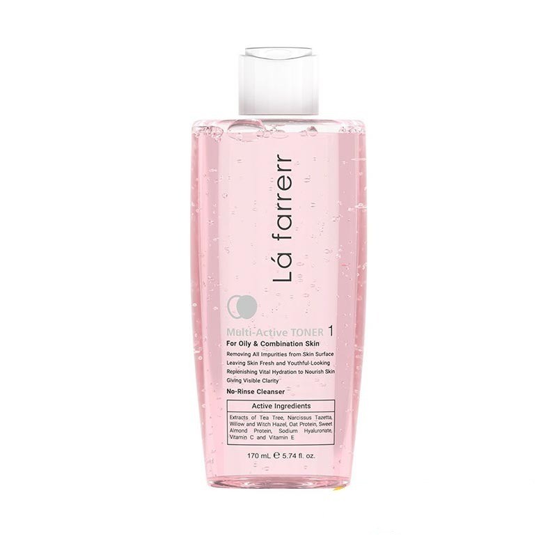 تونر مولتی اکتیو 1 لافارر مناسب پوست چرب حجم 170ml