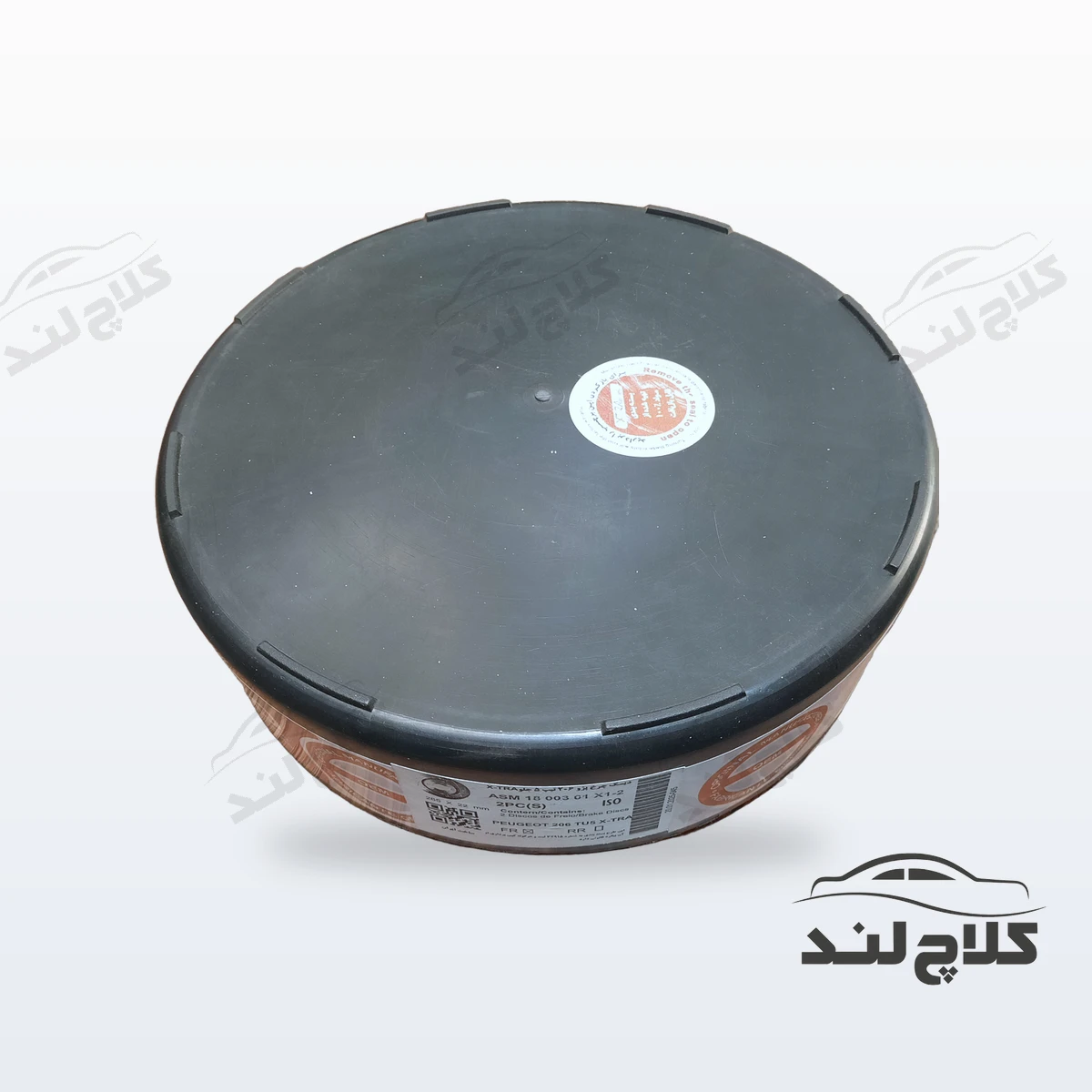 دیسک چرخ ترمز جلو پژو 206 تیپ 5 207 رانا اچ 30 کراس سوراخدار آسمکو