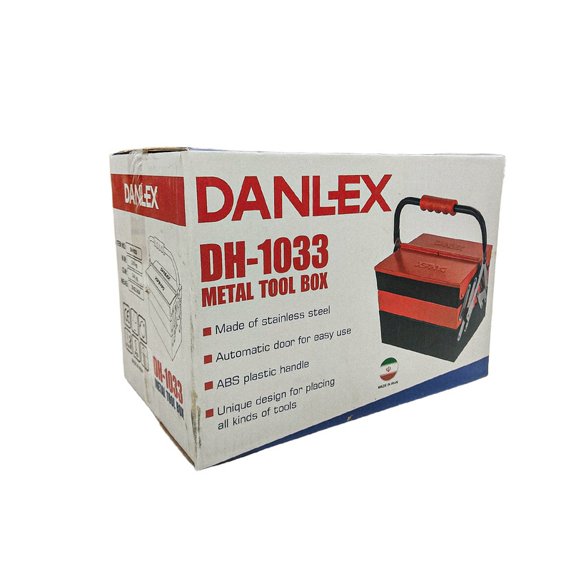 جعبه ابزار فلزی اتوماتیک دنلکس مدل DH1033 سه طبقه 30 سانتیمتر