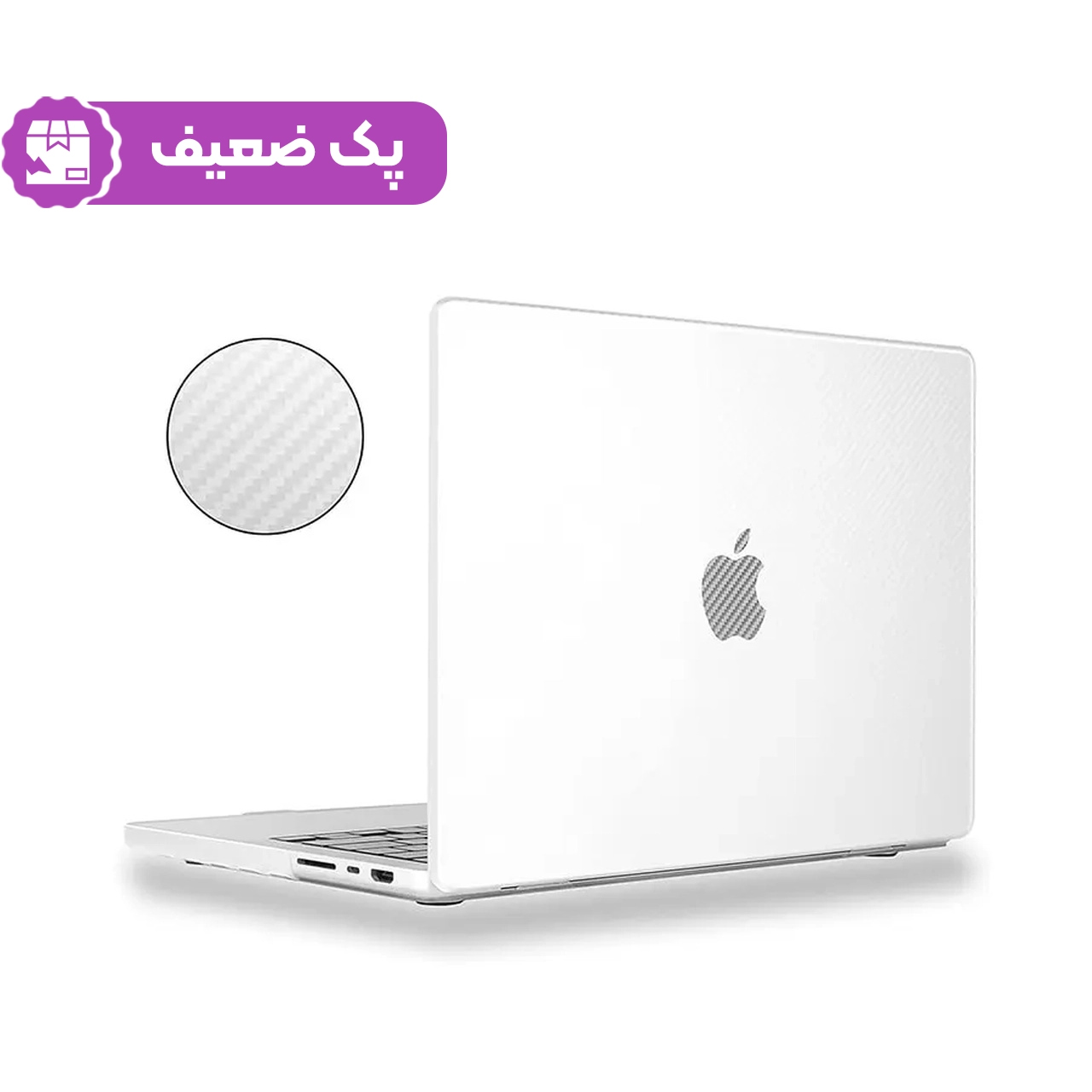 کاور "13 Green Lion MacBook Pro 2020 مدل Carbon Fiber Grain GNCFM13AIR20CL - شفاف - MN (پک ضعیف)