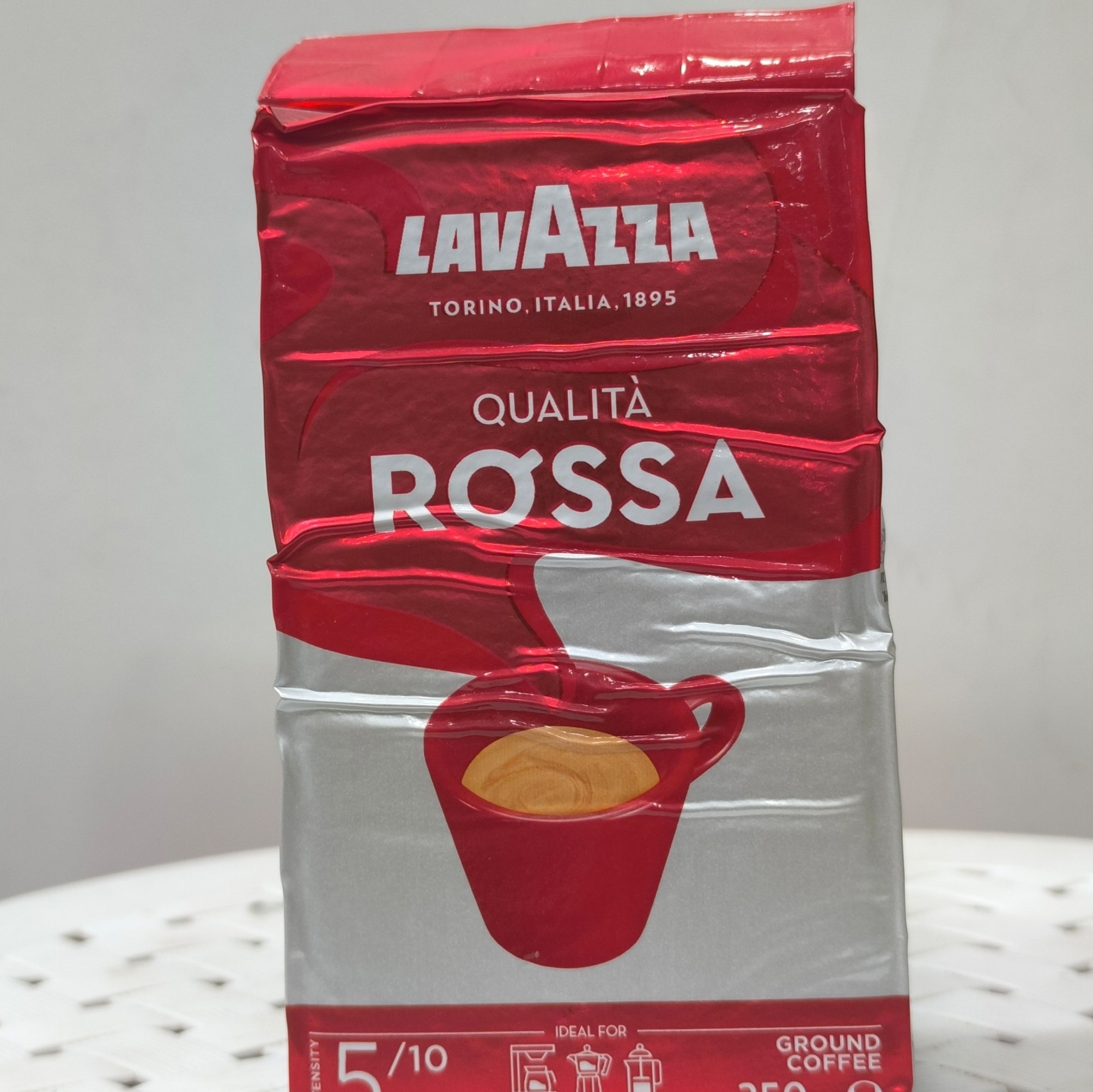 قهوه آسیاب شده لاواتزا مدل Qualita Rossa وزن 250 گرم