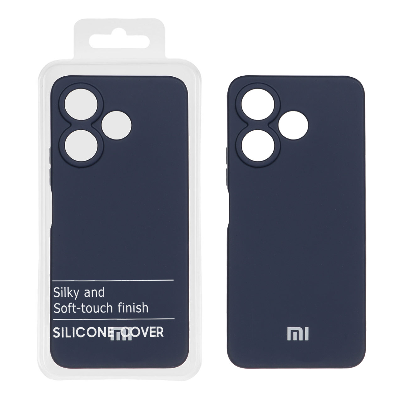 قاب نیو سیلیکون محافظ لنزدار RFF مدل Xiaomi Redmi 13X / Redmi 13 4G / Poco M6 4G - سرمه ای (پک دار)