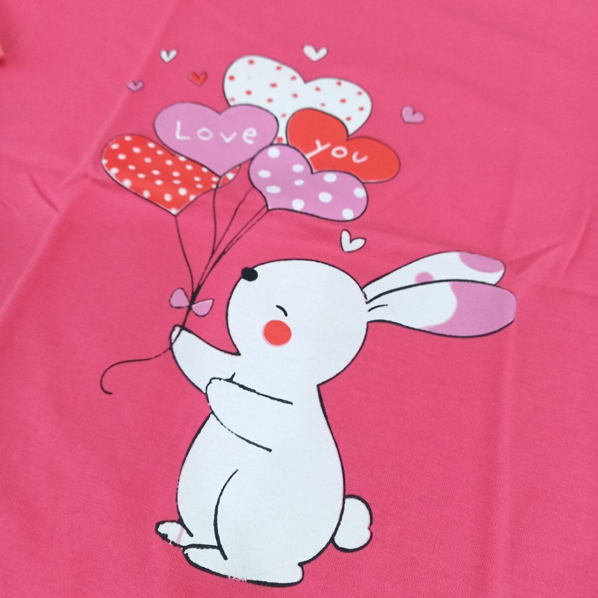 تیشرت دخترانه خرگوش و بادکنک