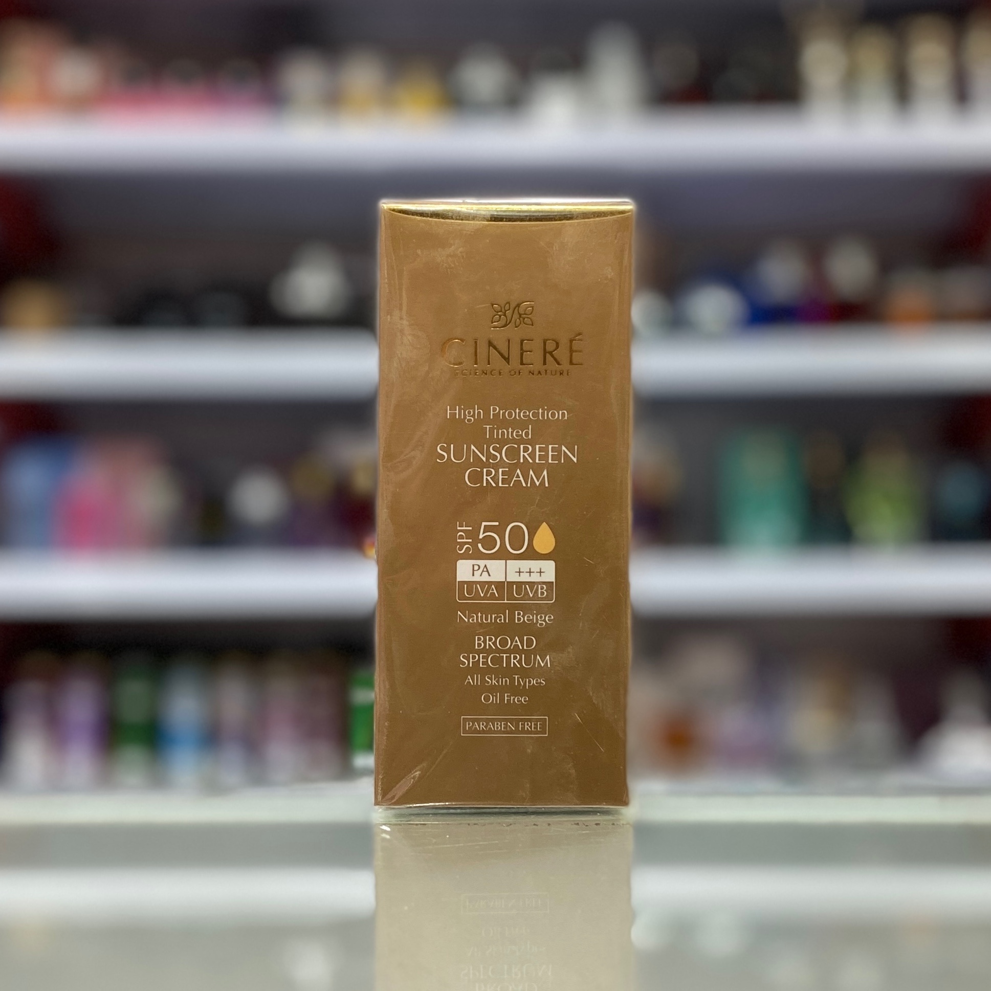 کرم ضد آفتاب رنگی سینره SPF50
