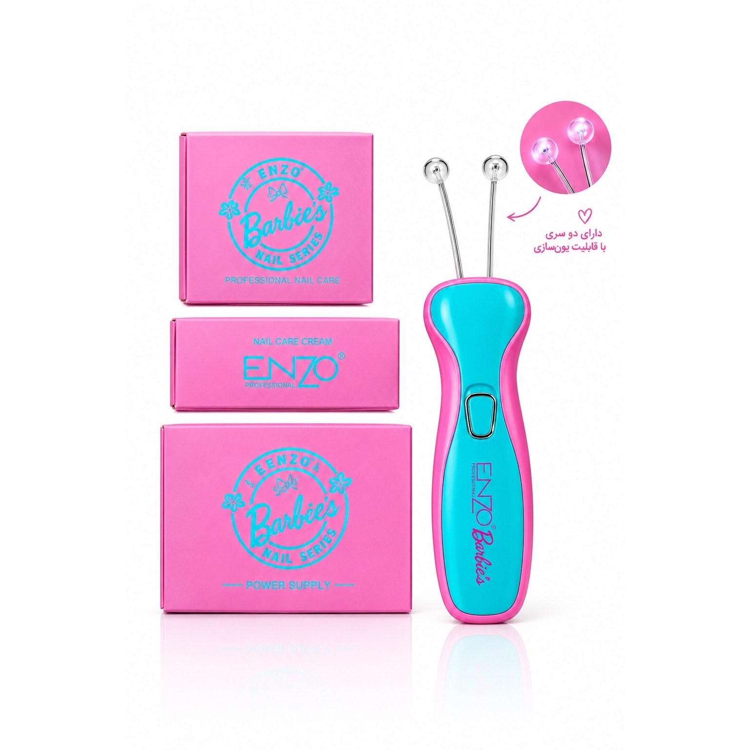 دستگاه بندانداز برقی انزو ENZO Professional مدل EN-6091 طرح Barbie اورجینال