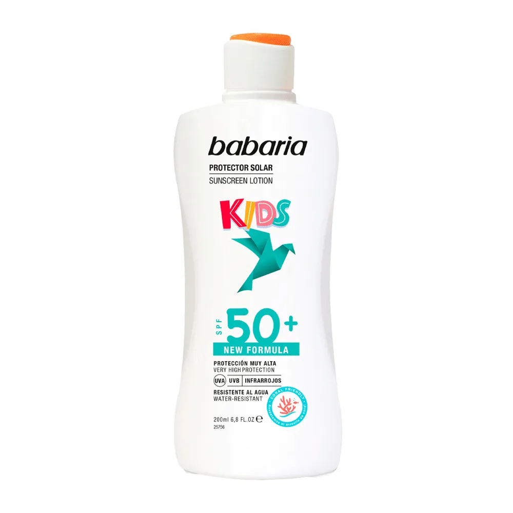 لوسیون ضد آفتاب کودک باباریا با SPF50 حجم 200 میل