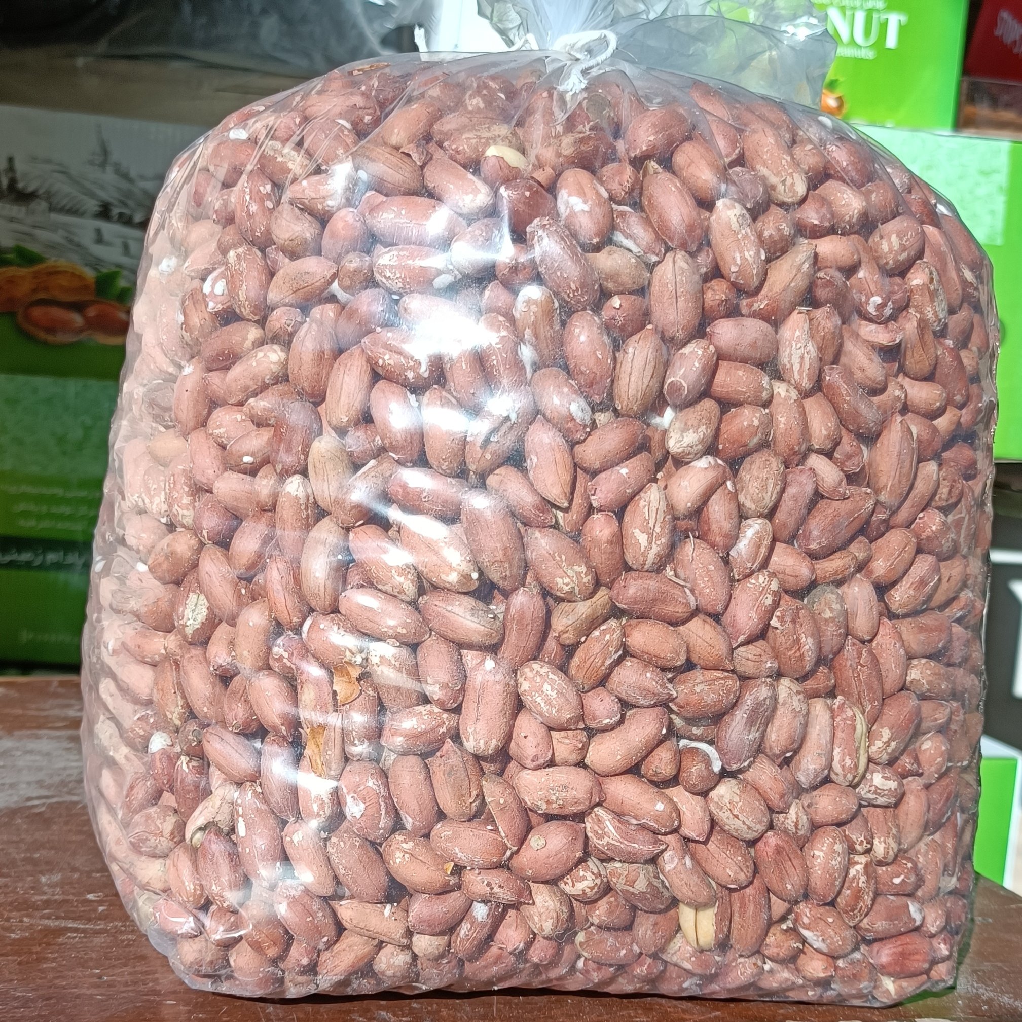 بادام زمینی آستانه درشت اعلا محصول 1404 با کیفیت تازه شور (200گرمی) آجیل و خشکبار مهران 