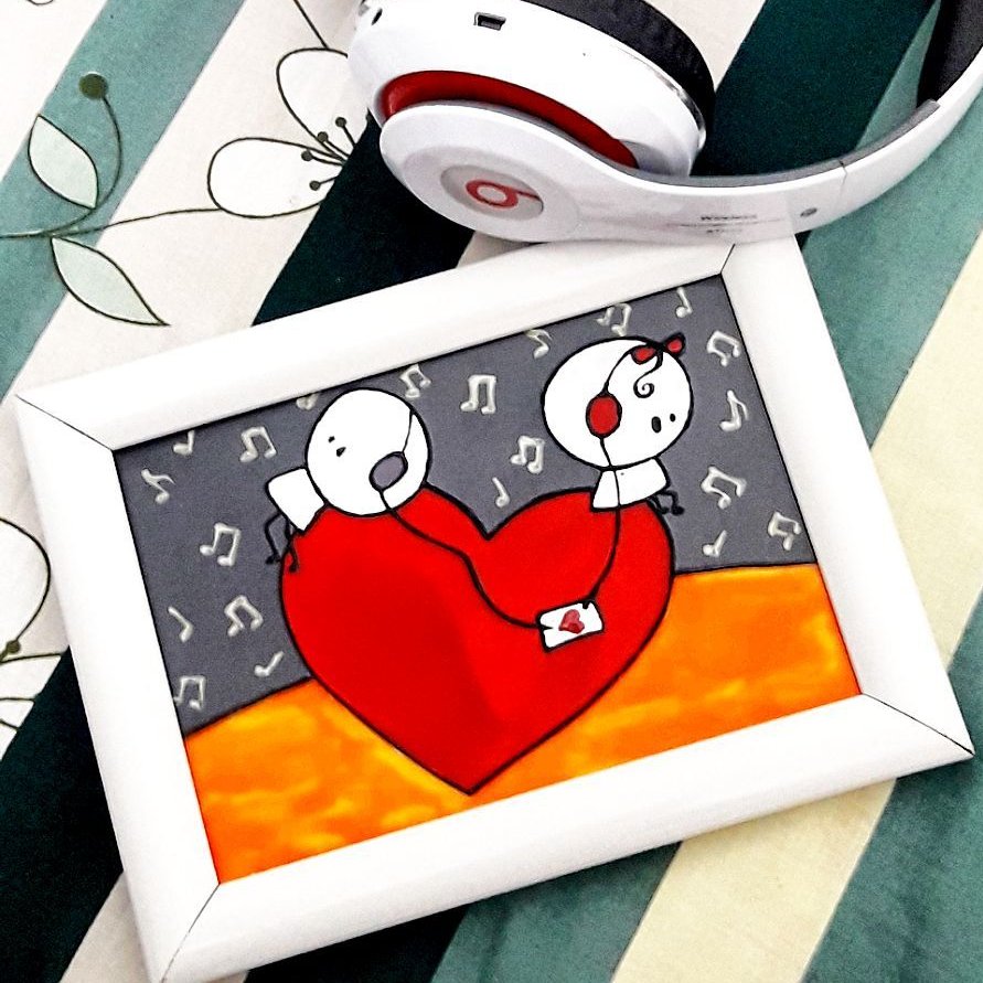 تابلو ویترای love