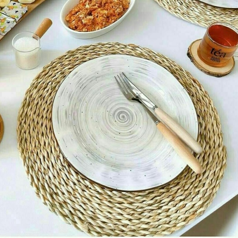 زیر بشقابی حصیری گرد (قطر 25و 30و35)