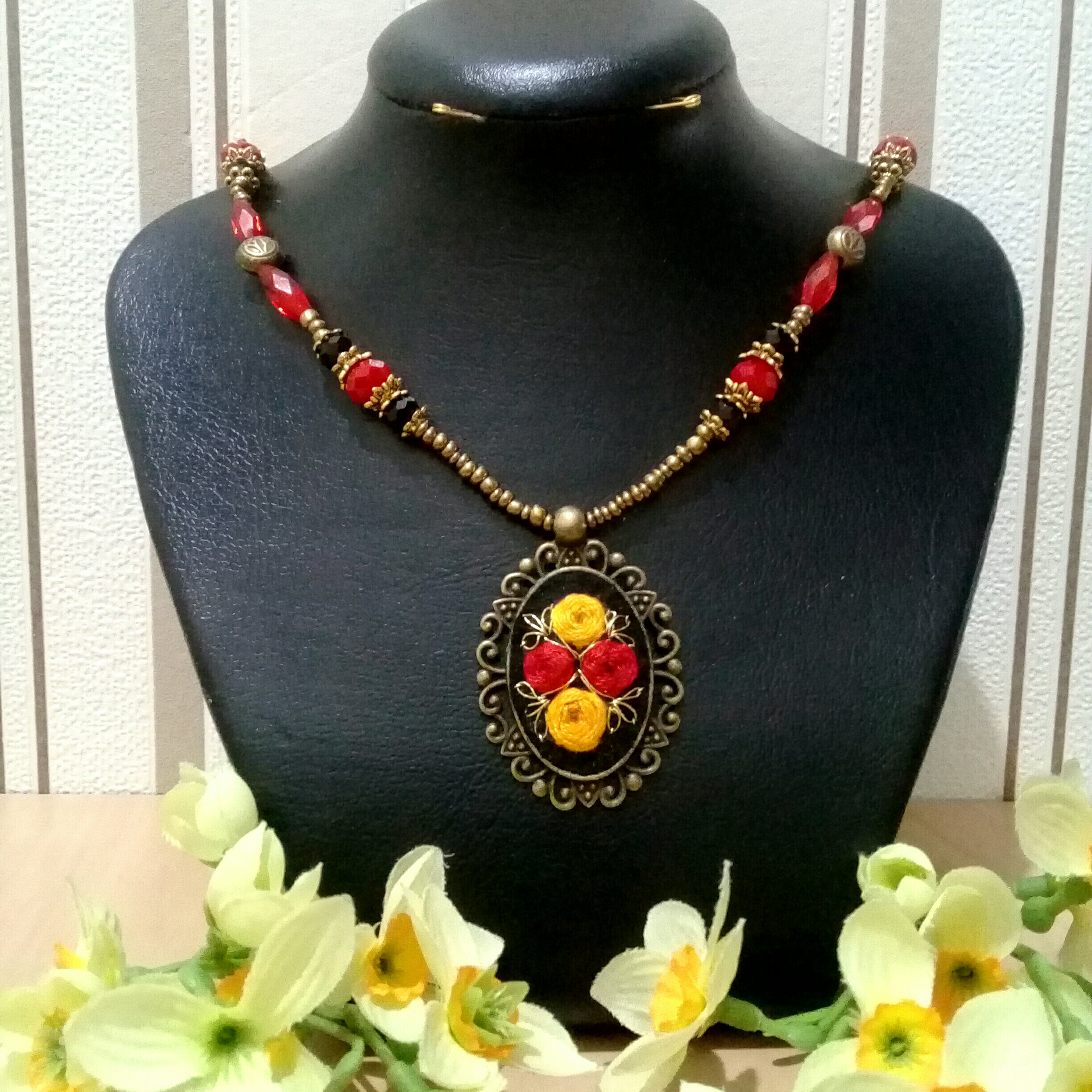 سرویس برنزی گلدوزی پاییزی (ارسال رایگان)
