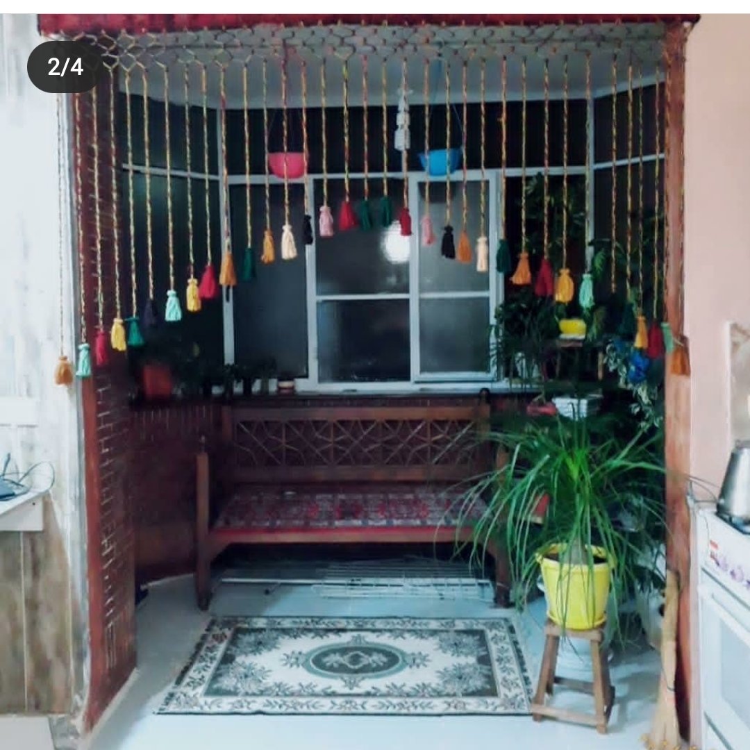 پرده سنتی زنبوری هلالی